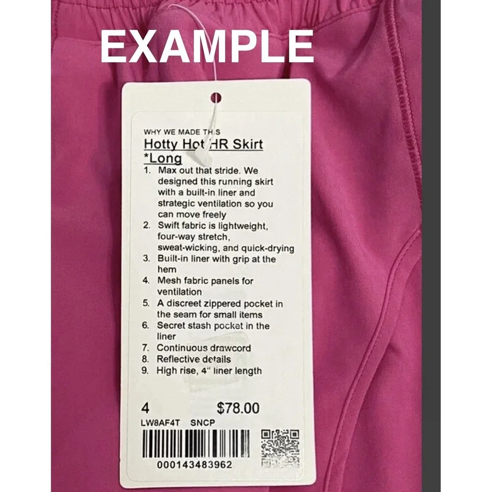 Lululemon Hotty Hot High Rise Long Running Skirt - Size 4 - Sonic Pink EUC